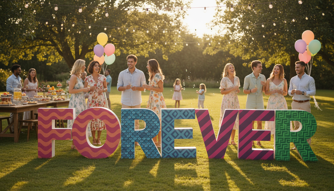 Freestanding 3D Words & Phrases Display Stand