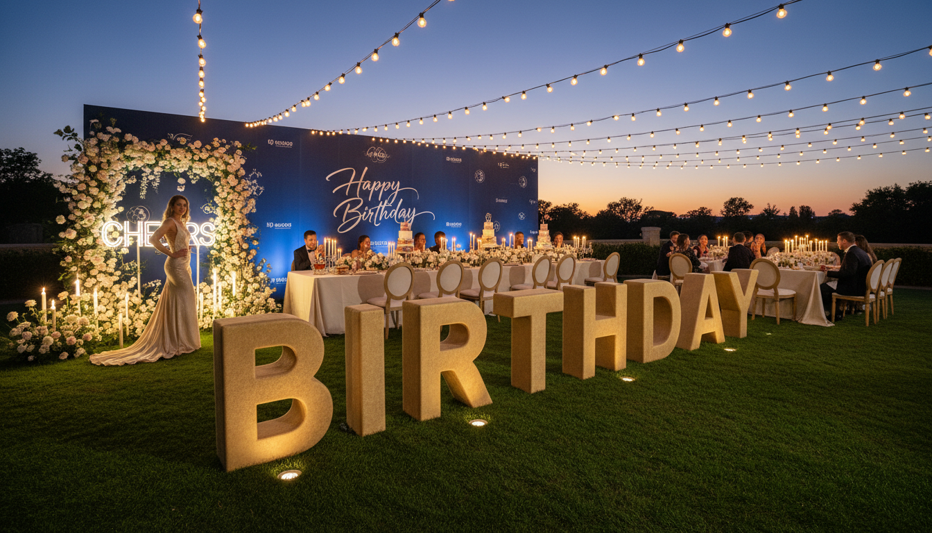 Freestanding 3D Words & Phrases Display Stand