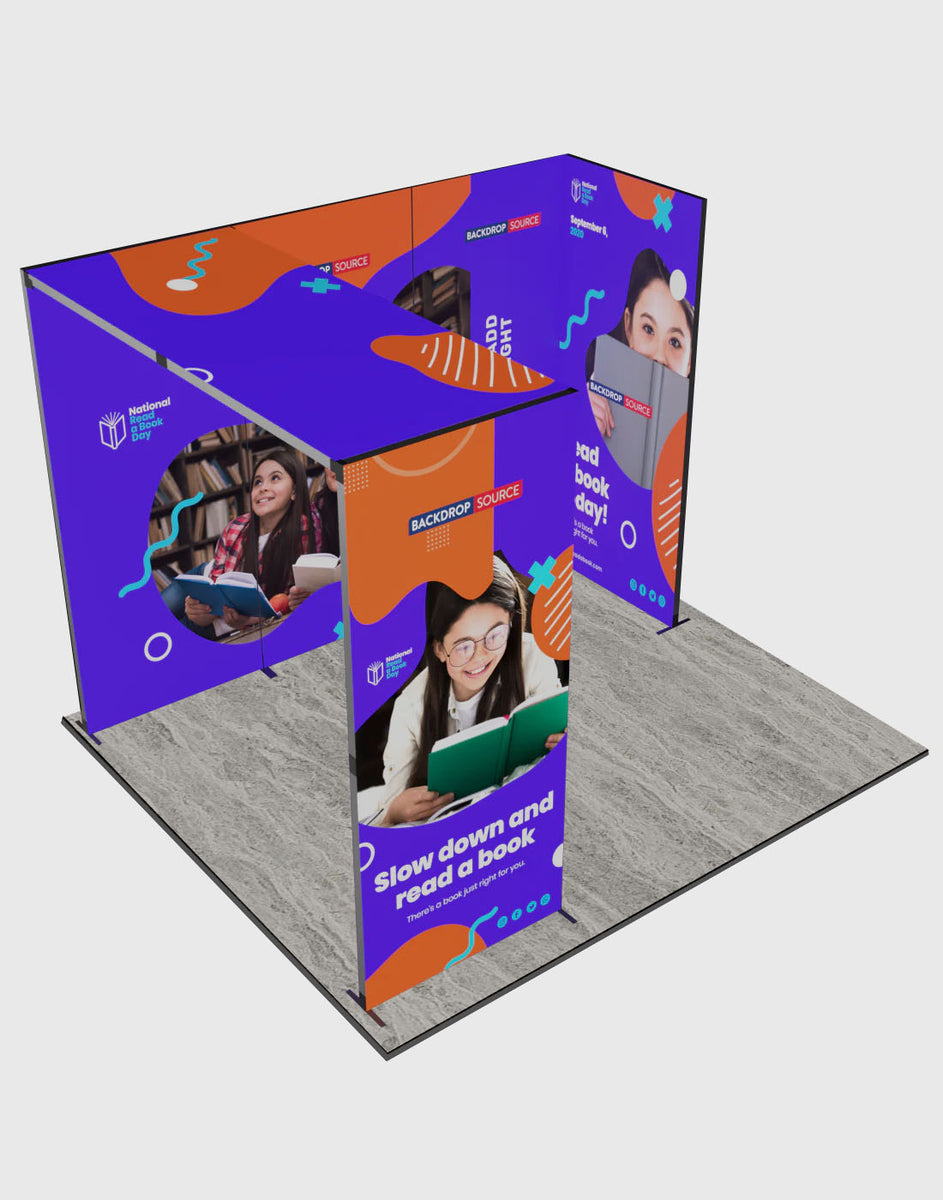 Foldable SEG Exhibition Display – Model 2 | Portable Backdrop USA ...