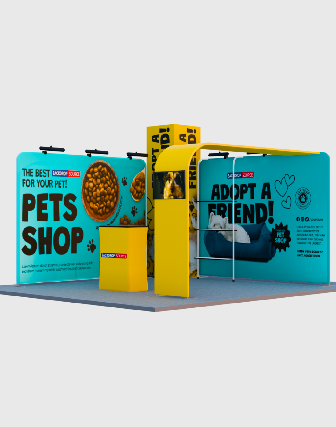 Modular Booth Kits 20ft x 20ft - Model 01