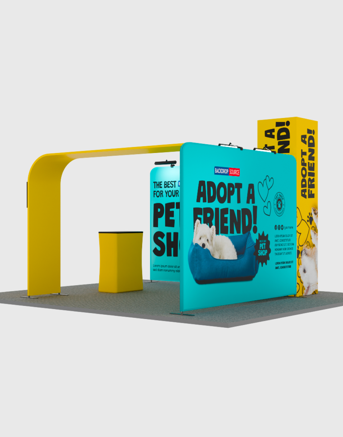 Modular Booth Kits 20ft x 20ft - Model 01