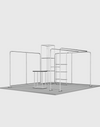 Modular Booth Kits 20ft x 20ft - Model 01