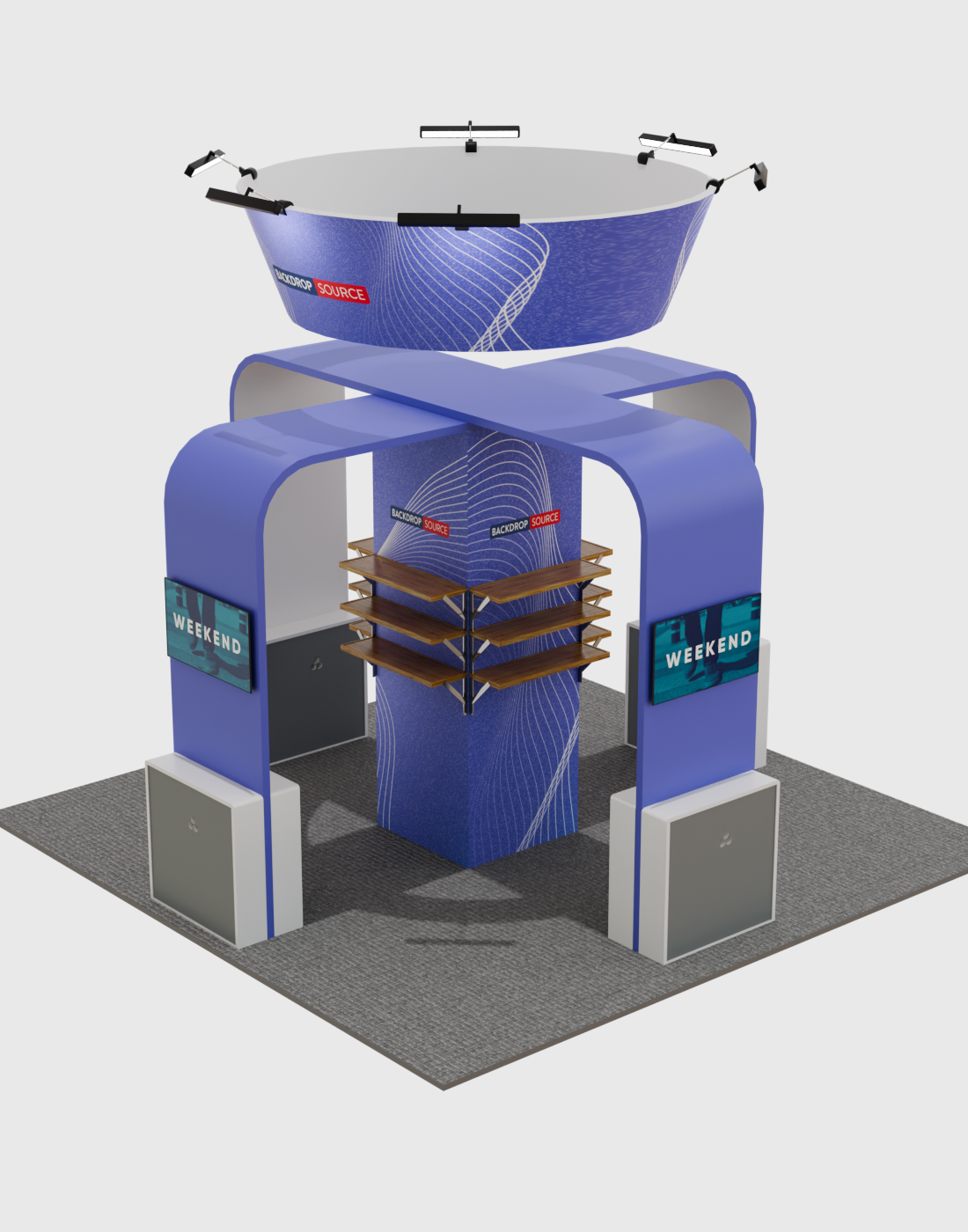 Modular Booth Kits 20ft x 20ft - Model 03