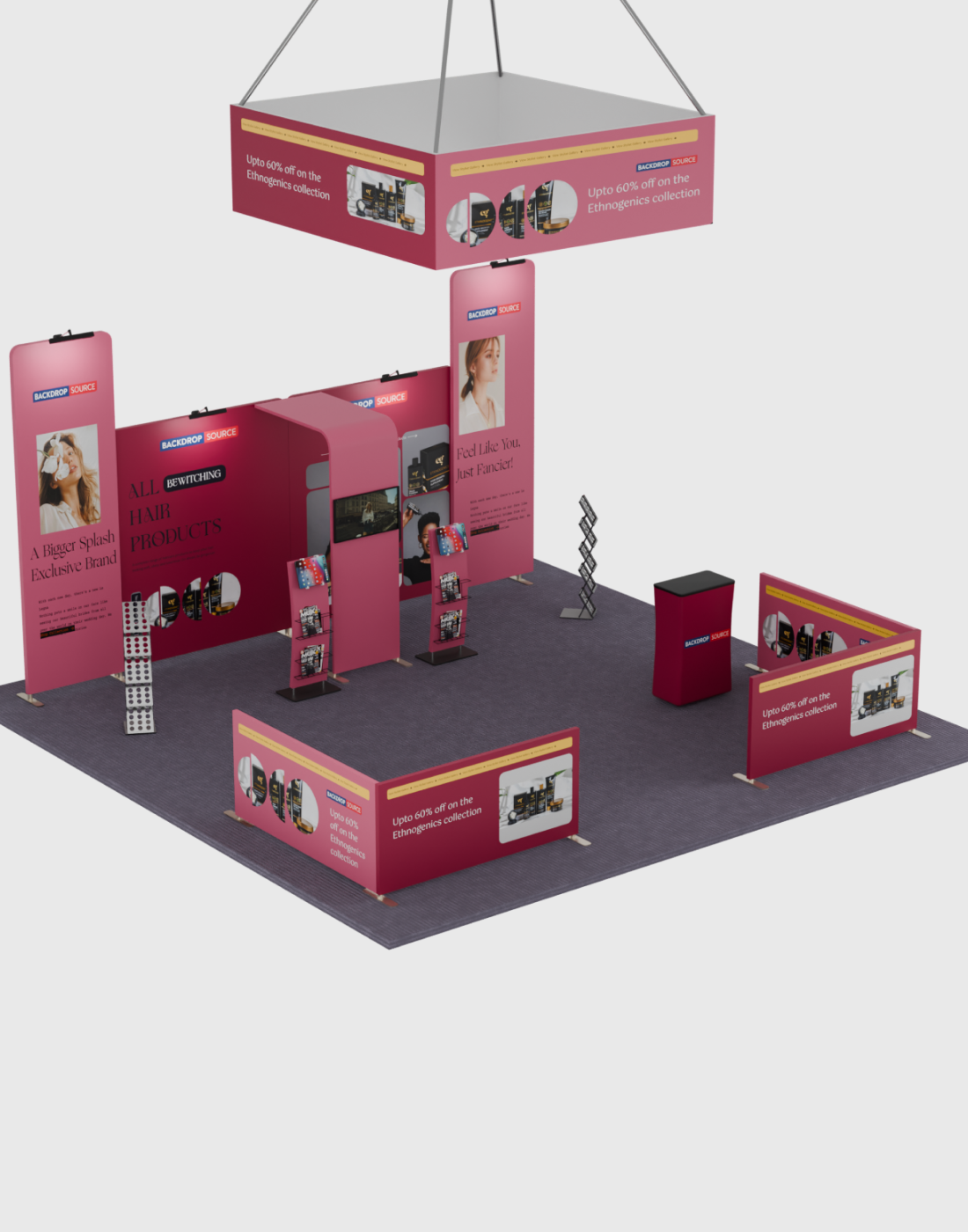 Modular Booth Kits 20ft x 20ft - Model 07
