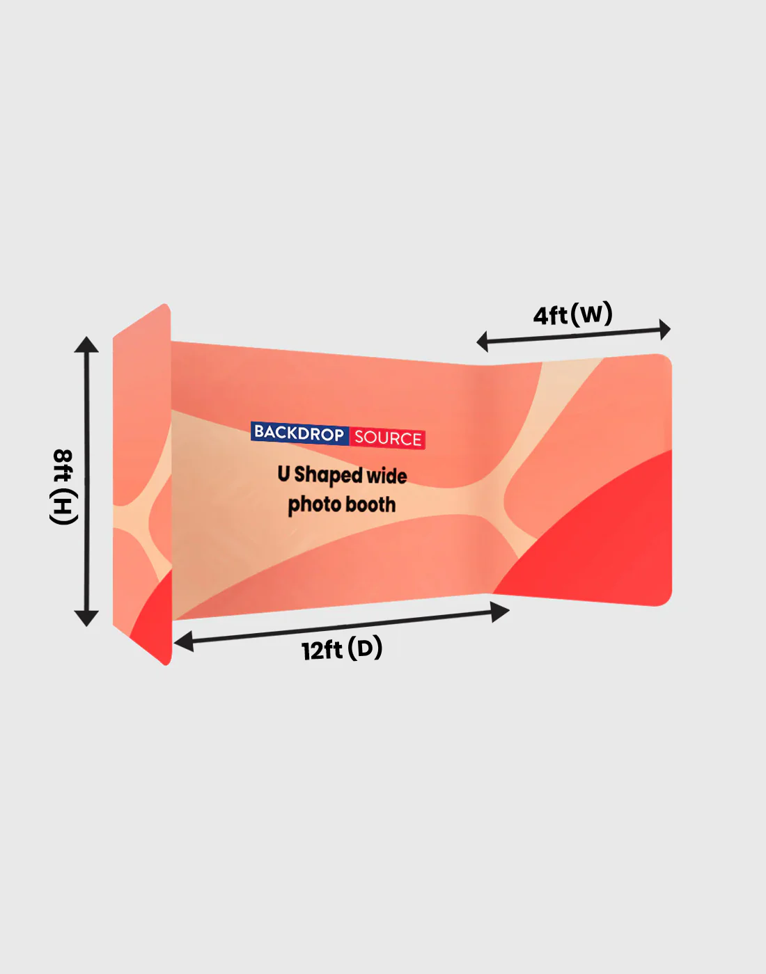 U Shape Wide Photo Booth