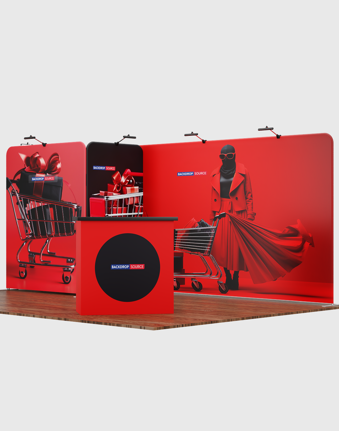 Portable Exhibit Display 10ft x 20ft - Model 8