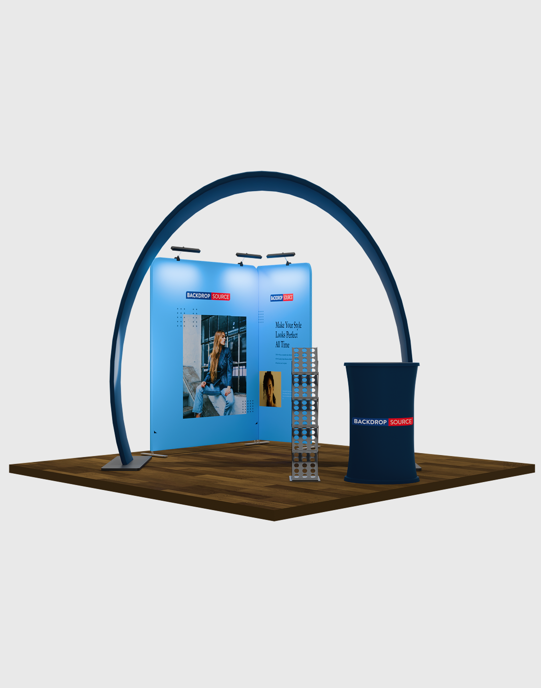 Modular Horseshoe Arch Exhibition Kit for 10ft Wide Booths