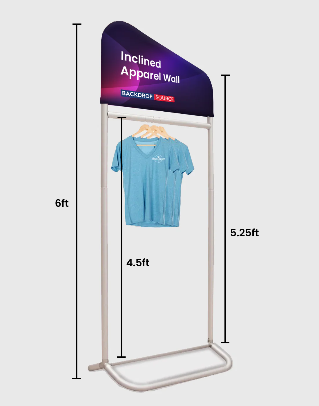 Inclined Apparel Wall