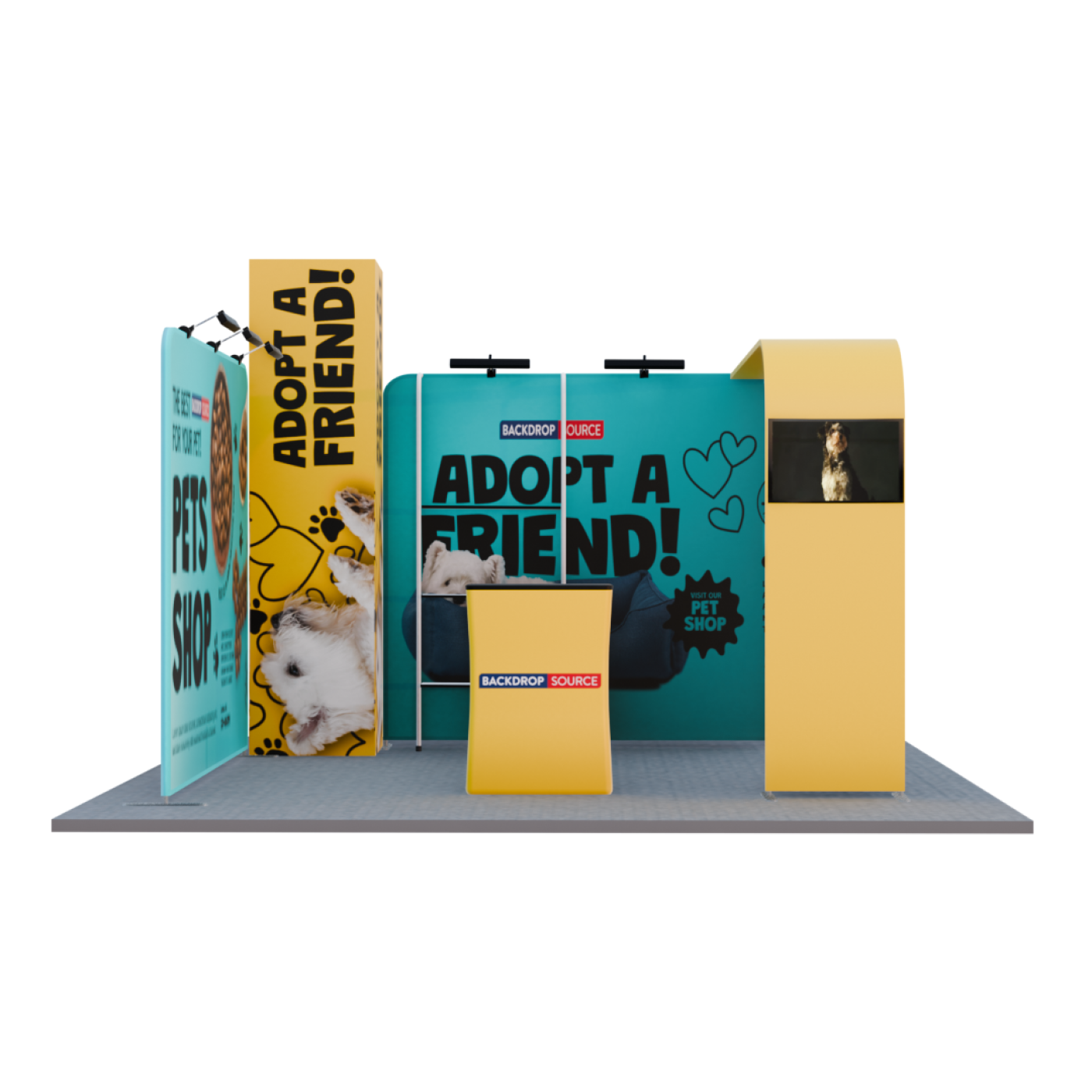 Modular Booth Systems 20x20 Modular Booth Kit – Model 01 | Trade Show Exhibit Display USA ...