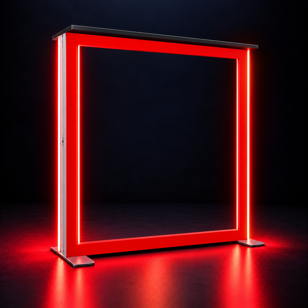 Modular RGB LED Light Box Counter – 3.3ft W x 3.3ft H