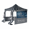 10ft x 10ft Fabric Canopy Kit with Waterfall Shelves & TV Mounts