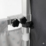 10ft x 10ft Fabric Canopy Kit with Waterfall Shelves & TV Mounts