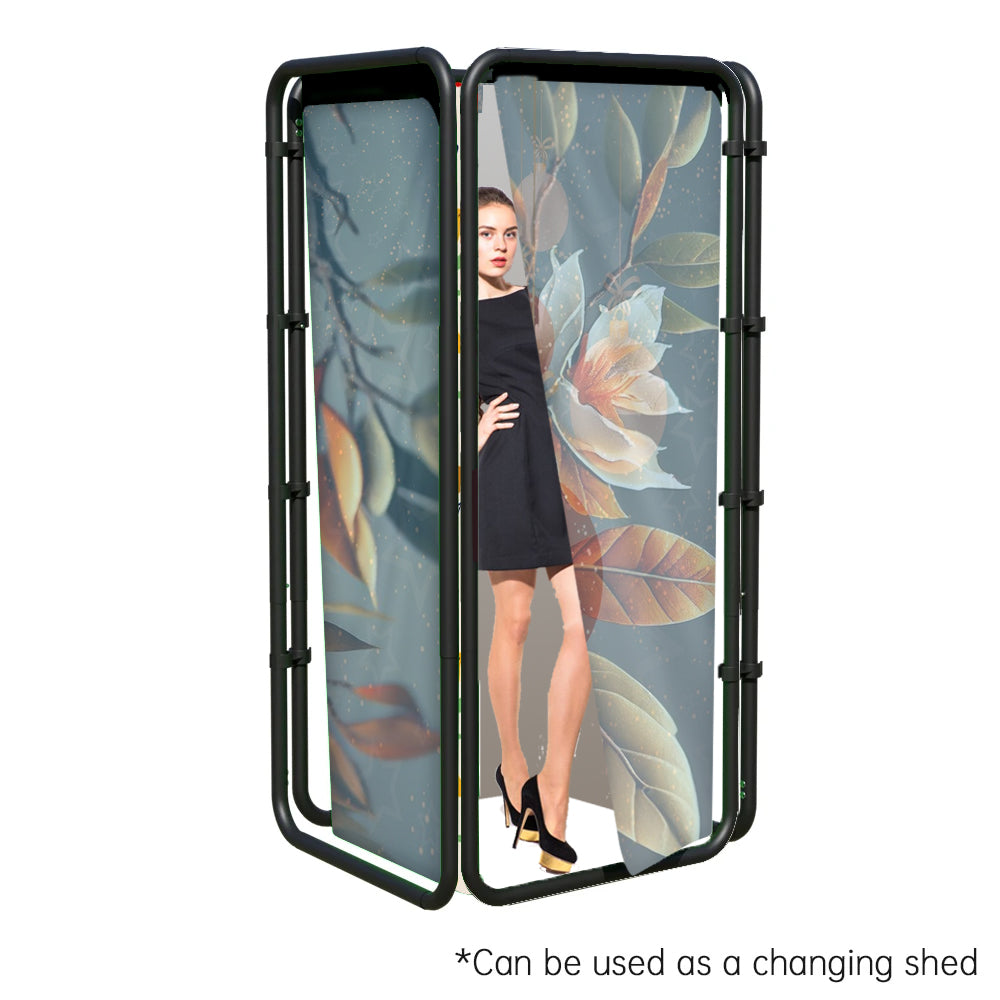 Panoramic Foldable Media Wall with Shape-Shifting Design - Backdropsource