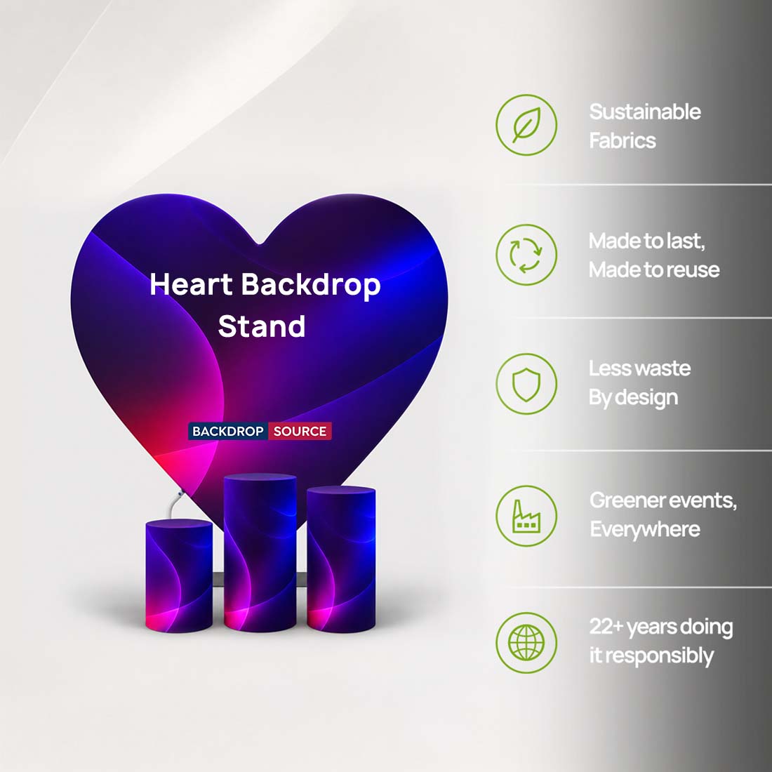 Heart Stand with Plinth