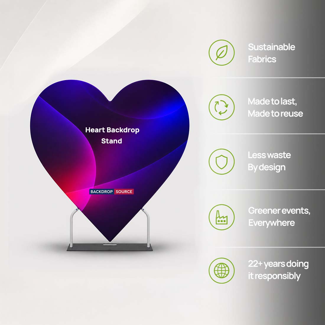 Heart Stand Backdrop