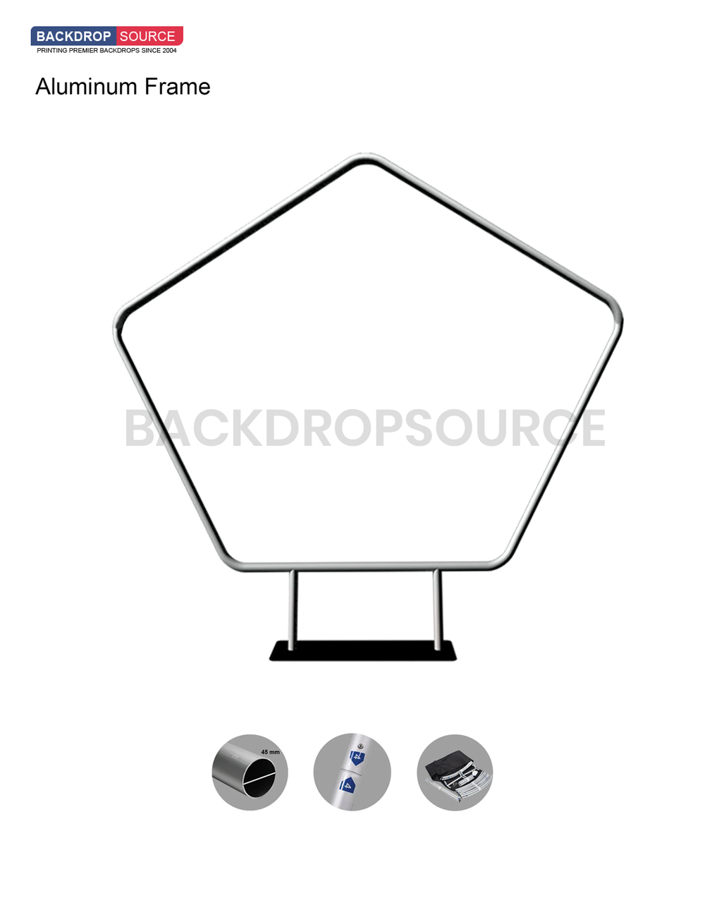 Pentagon  Stand Backdrop