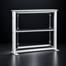 RGB LED Frame Counter with Storage Shelf – 3.3ft W x 3.3ft H