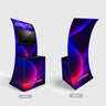Integrated Monitor Fabric Display Table
