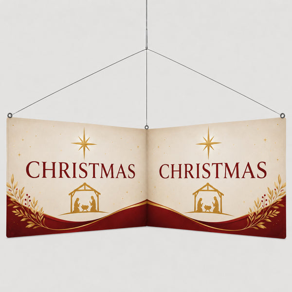 Church L-Shape Hanging Banner