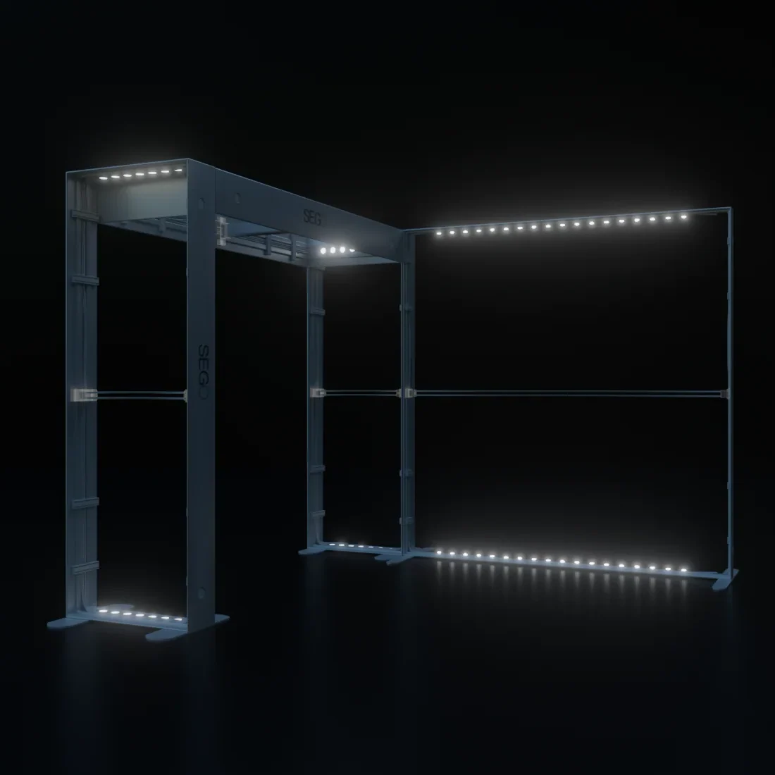 Stand retroiluminado SEGO de 10 pies - Modelo 1