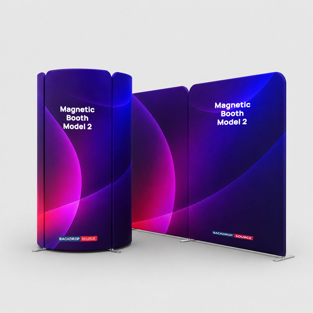 Magnetic Fabric Booth Display - Model 2 (13 x 10ft)