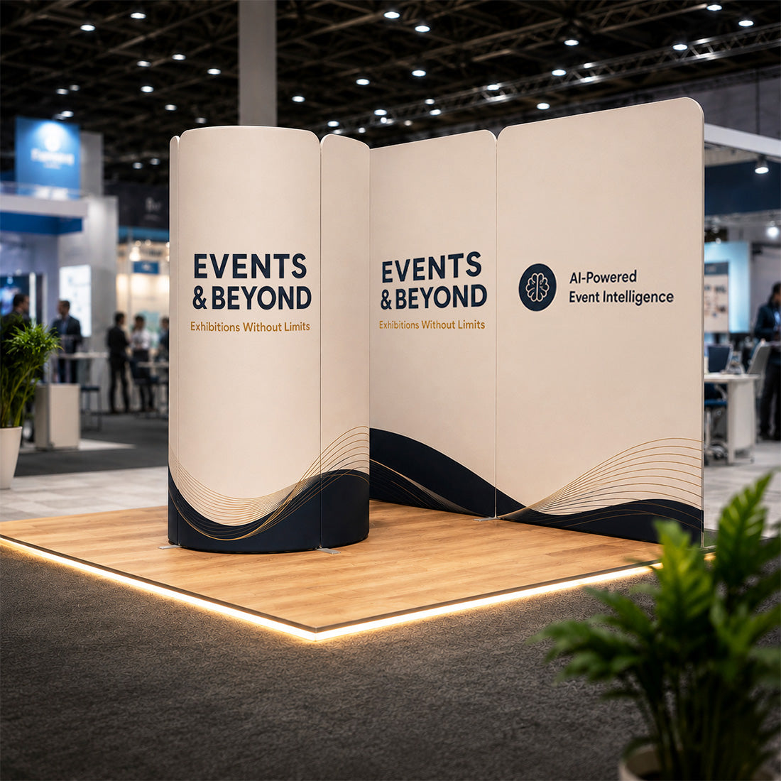 Magnetic Fabric Booth Display - Model 2 (13 x 10ft)