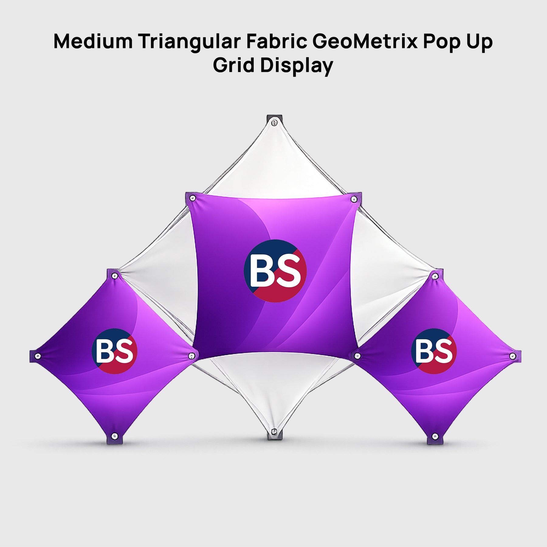 Medium Triangular Fabric GeoMetrix Pop Up Grid Display