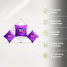 Medium Triangular Fabric GeoMetrix Pop Up Grid Display