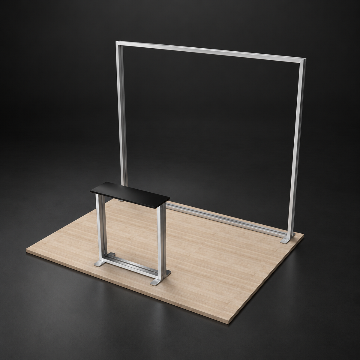 10x10 RGB LED Backlit SEG Booth Kit with Lightbox Counter