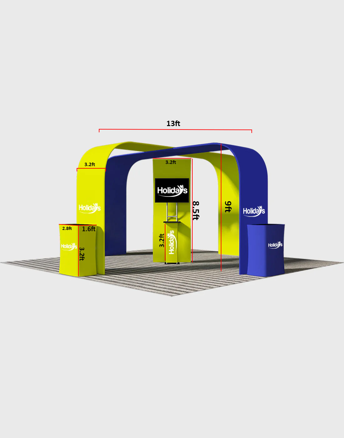 Modular Booth Kits 20ft x 20ft - Model 05 - Backdropsource