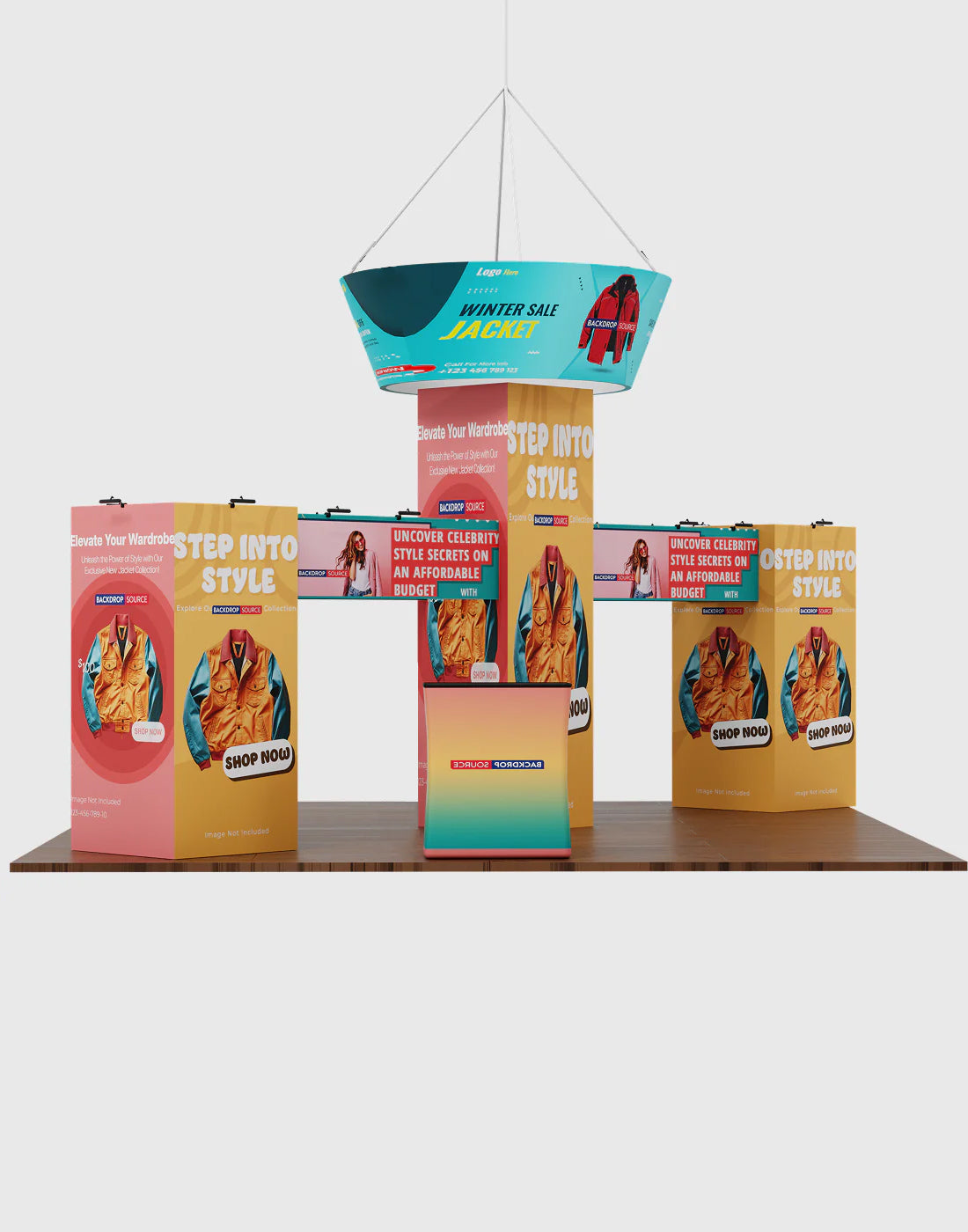 Modular Booth Kits 30ft x 20ft - Model 2 | Trade Show Exhibit Display ...