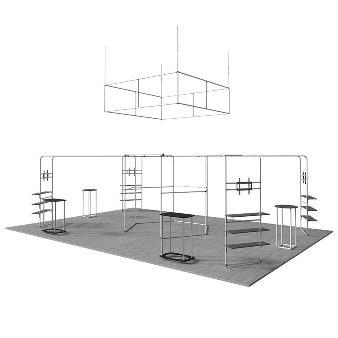 Modular Booth Kits 30ft x 20ft - Model 4
