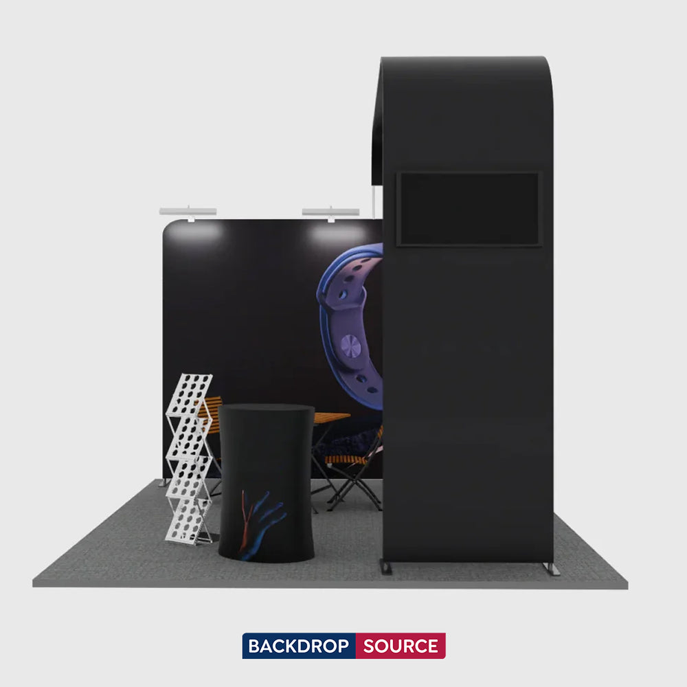 Modular L Arch TV Display Exhibition Kit for 10ft Wide Booths
