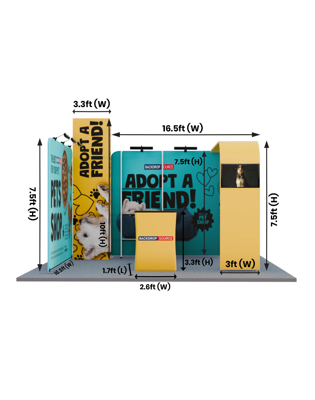 20x20 Modular Booth Kit – Model 01 | Trade Show Exhibit Display USA ...