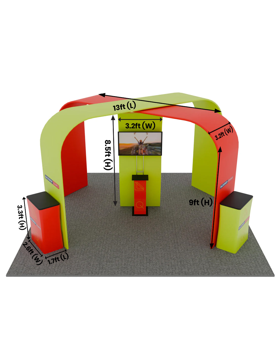 20x20 Modular Booth Kit – Model 05 | Custom Trade Show Display USA ...