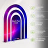 Multi-Tier Fabric Event Arch Display
