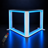 L-Shape RGB LED Frame Counter with Wireless Charging Top – 3.3ft W x 3.3ft H