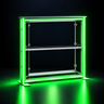RGB LED Frame Counter with Storage Shelf – 3.3ft W x 3.3ft H