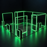 20x20 Double-Sided RGB LED Frame Light Box Exhibition Stand