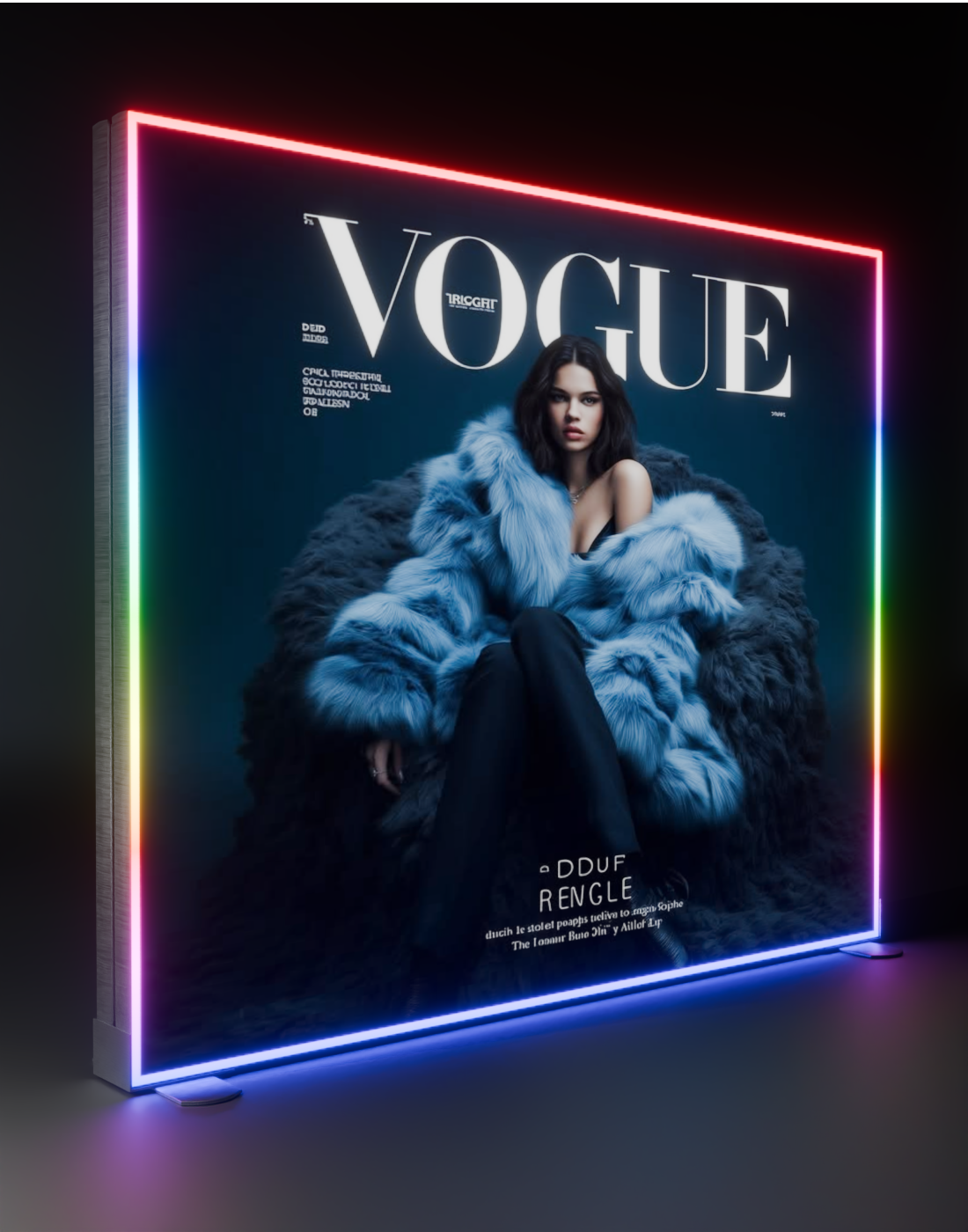 RGB LED Fabric Light Box Display