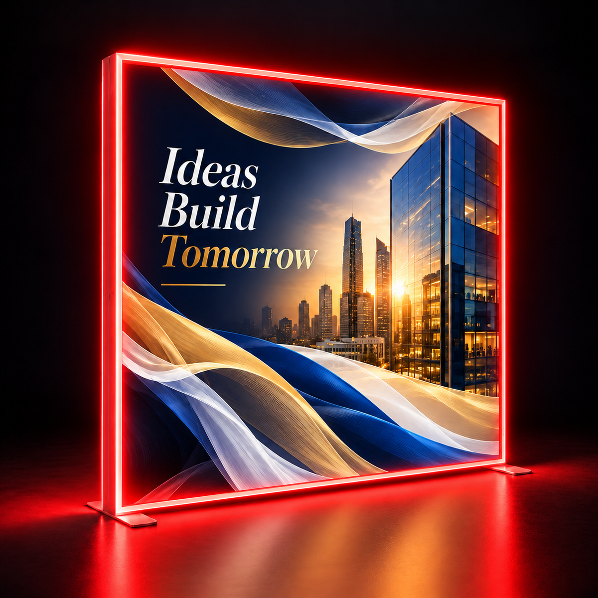 RGB LED Edge Frame – 10ft W x 8.2ft H