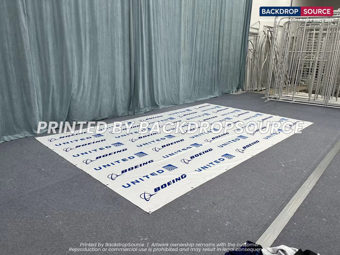 Double sided fabric printing