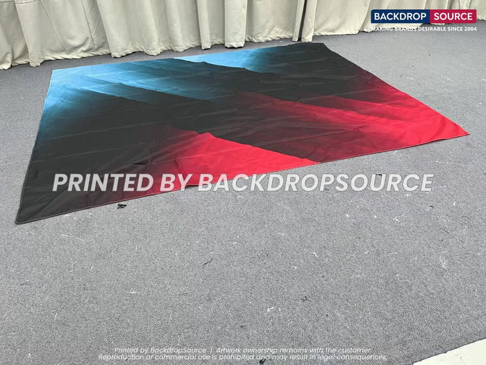 Double sided fabric printing