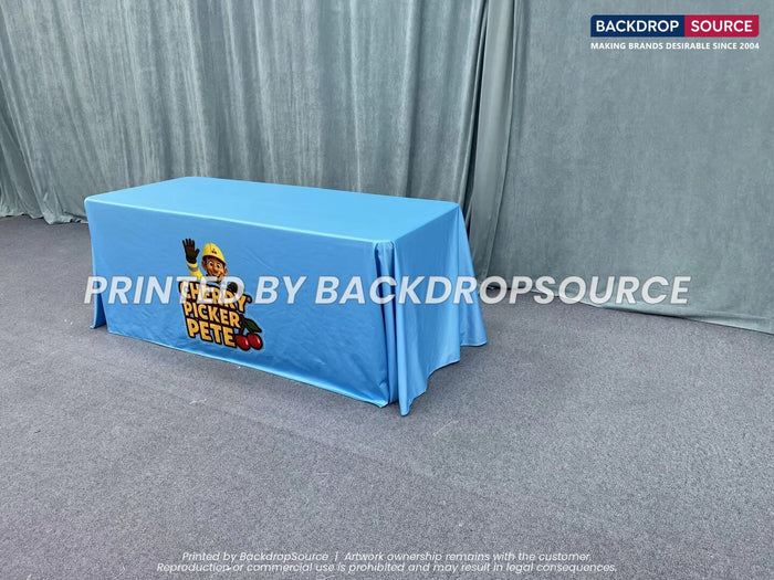 Customised table cover printing