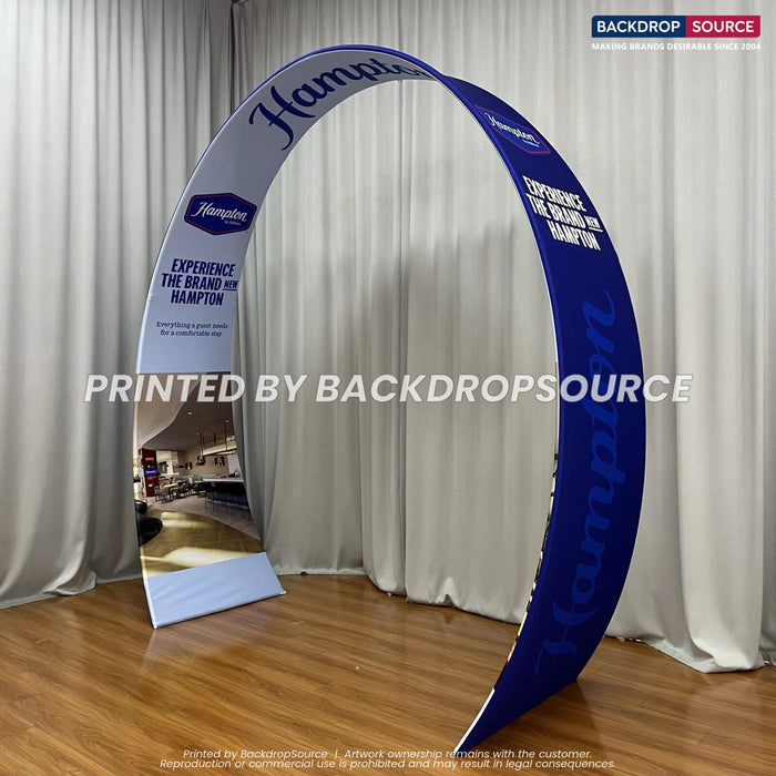 Large tension arch display