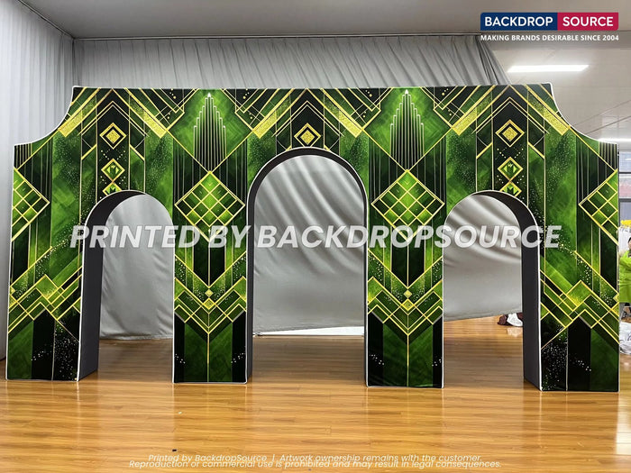Large tension arch display