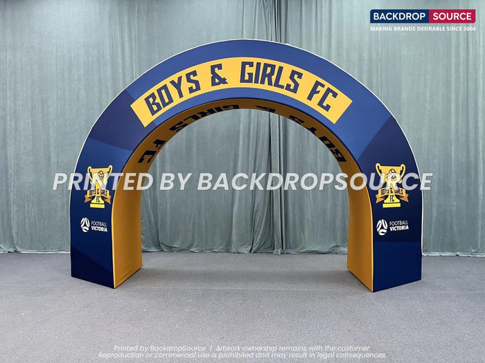 Large tension arch display