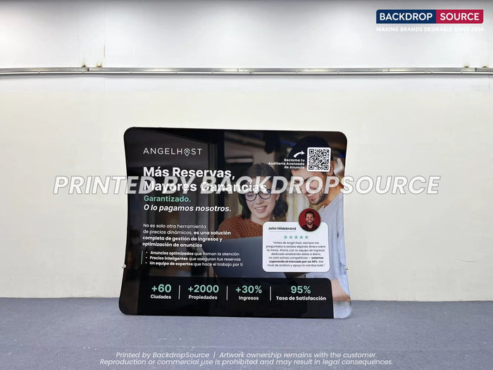 Tension fabric media wall