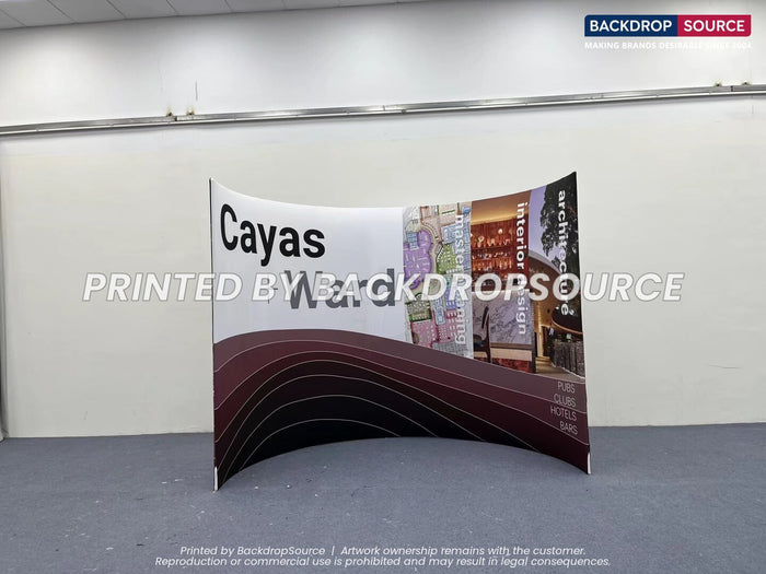 Tension fabric media wall