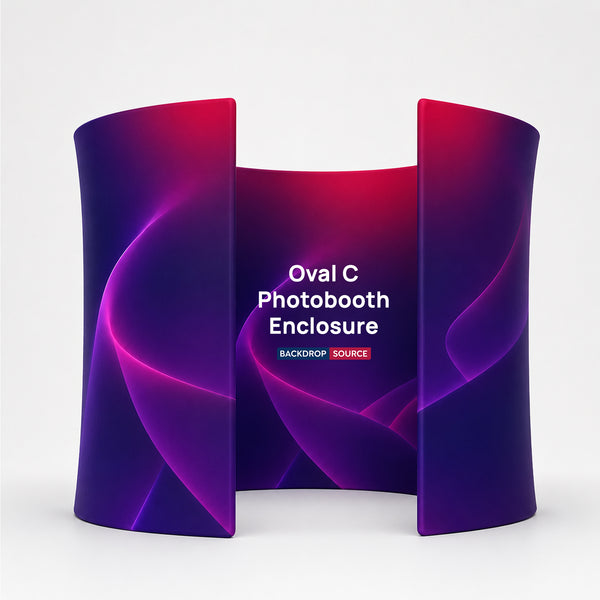 Oval C Fabric Photobooth Enclosure